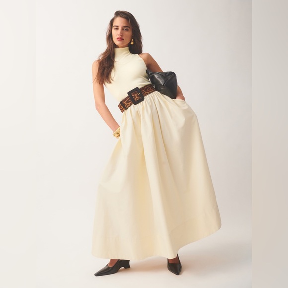 Reformation Sai Dress, Sleeveless Maxi, XS (Anthropologie) NWT White, Cream - Picture 2 of 11